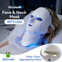 7 Colors Photon Face Neck Beauty Mask Wireless Facial LED Repair Skin