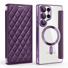 Card Holder Magnetic Leather Case for Samsung Galaxy S25 Ultra S24 Plus