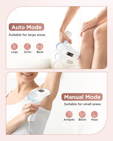 3-in-1 Laser Epilator Painless IPL Hair Removal for Women Bikini Legs
