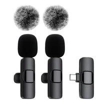 Wireless Lavalier Microphone Mini Mic for iPhone Android Live Broadcast