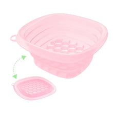 1PC Portable Foldable Silicone Ice Basin with Built-in Tray for