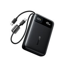 Baseus 45W Power Bank 10000mAh 20000mAh Built-In Dual USB-C Cable Fast