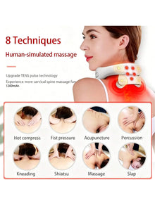 Smart Neck Massager for Adults, 5 Massage Modes, Ergonomic Portable