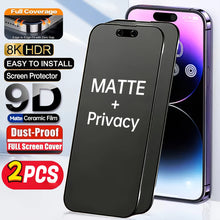 Full Cover Matte Privacy Screen Protector For iPhone 17 13 14 11 12 15