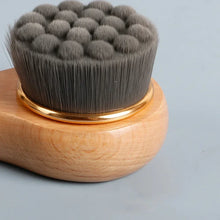 Wooden Handle Face Wash Brush Beech Bamboo Manual