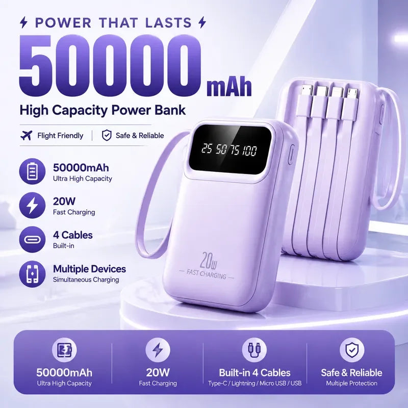 CCC Certified 10000mAh Power Bank High Capacity Portable External