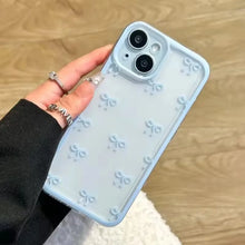 Candy Color Bowknot Design Clear Phone Case For iPhone 18 Pro 17 16 15