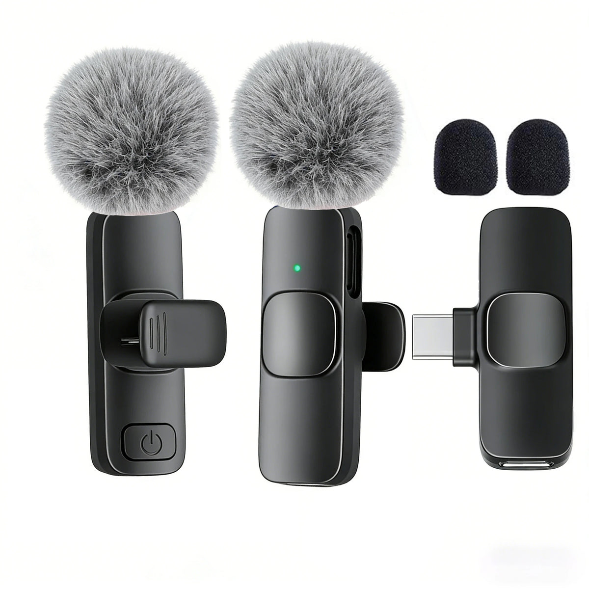 Type-C Port Professional Wireless Lavalier Microphone for Smartphones