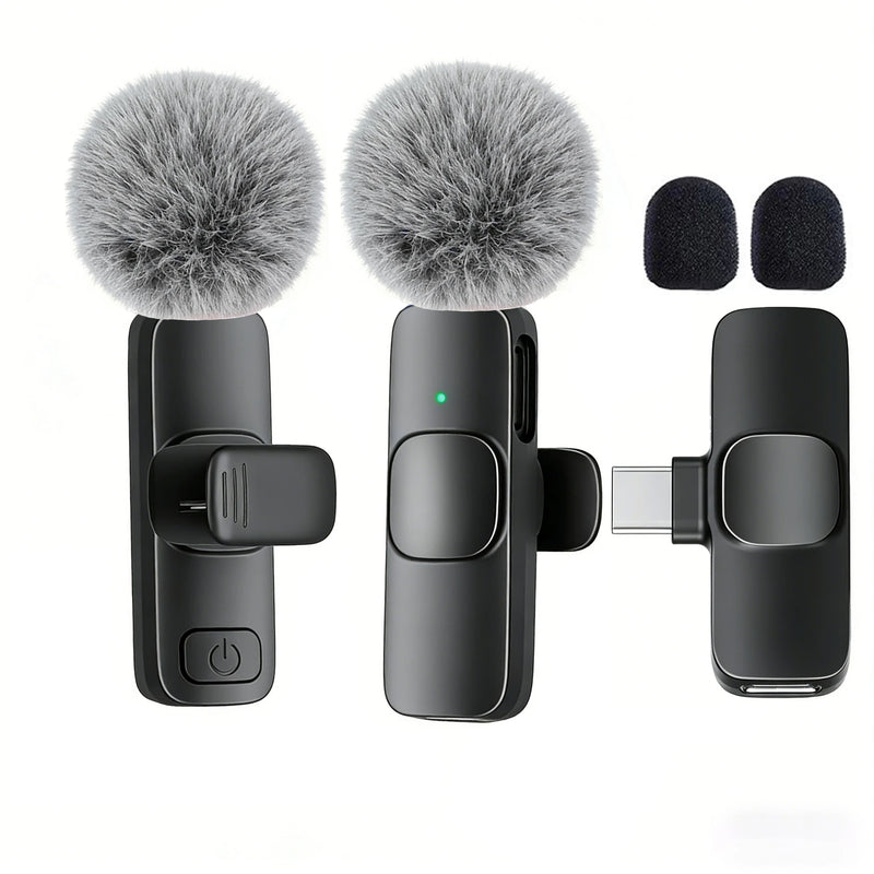 Type-C Port Professional Wireless Lavalier Microphone for Smartphones