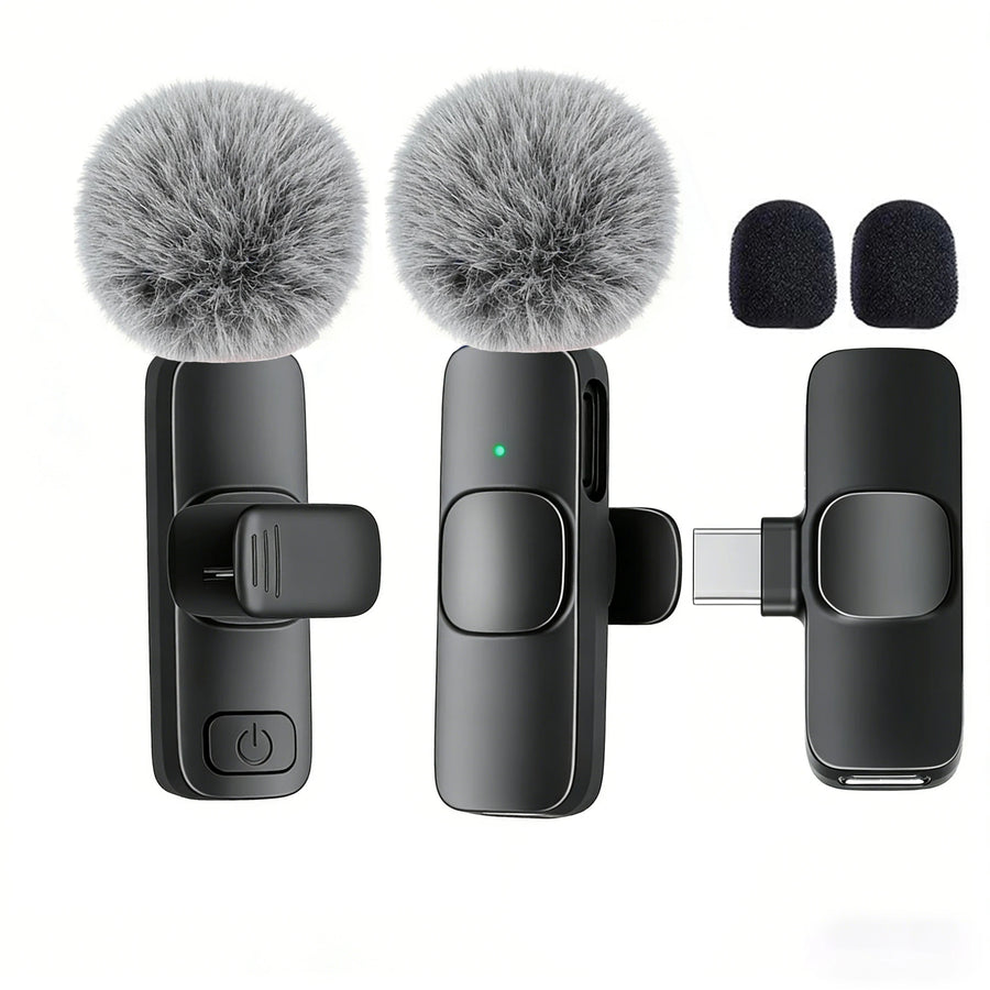 Type-C Port Professional Wireless Lavalier Microphone for Smartphones