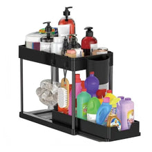 Multifunctional Storage Rack 2 Tier Under Sink Sliding Cabinet Basket
