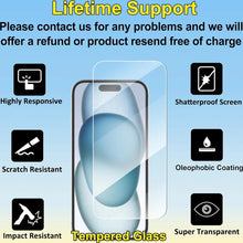 Glass Film For iPhone 18 17 16 15 Pro Max Screen Protector For 11 12 13