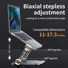 Phone Tablet Stand Adjustable Aluminum Alloy Laptop up to 17" Portable