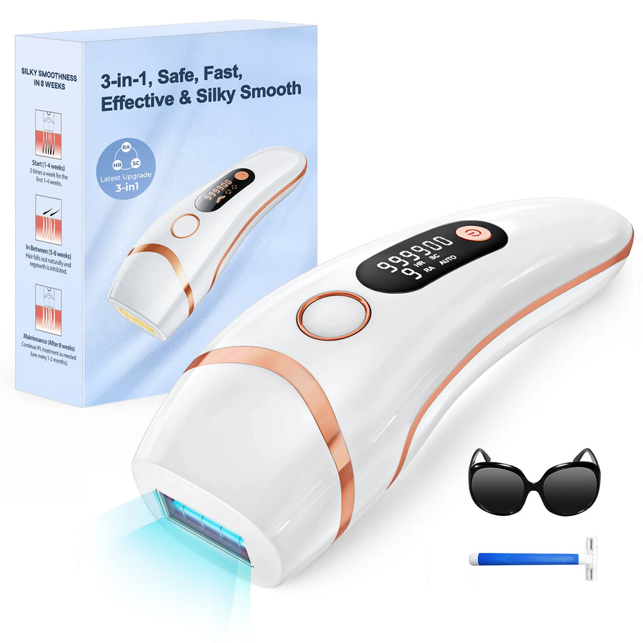 IPL Devices Hair Removal Laser 17J 999900 Light Pulses HR/SC/RA 9