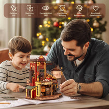 Robotime Rokr Dream Gift Factory 3D Wooden Puzzle Music Box Unique
