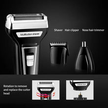 Kemei Multi-functional Waterproof 3 In 1 Grooming Kit Cutter Head USB