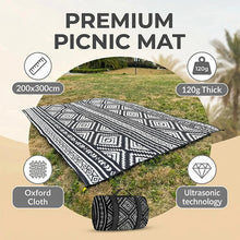 Waterproof Picnic Blanket 200x300CM Large Beach Outdoor Mat with
