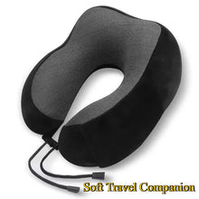 Massage U Shaped Memory Foam Neck Pillow Ergonomic Cervical Support