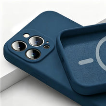 Magnetic Liquid Silicone Case For Iphone 18 12 13 Mini 16 15 14 11 17