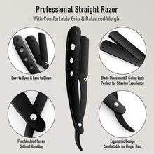 Manual Shaver for Men Barbershop Razor Stainless Steel Shank Is Easy To
