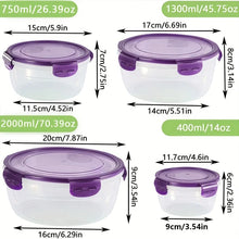 8pcs Set of 4 Containers with Lids,transparent Food Storage