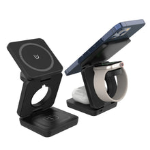 3 in 1 Wireless Charger Stand Magnetic Foldable Charging Station for