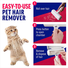 Pet Hair Remover Roller - Dog & Cat Fur with Self-Cleaning Base