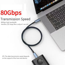 USB 5 Cable 80Gbps 240W 8K 60Hz For Thunderbolt Type C Fast Charging