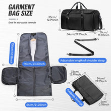 Travel Bag for Men, Convertible Carry on Garment Duffel Bag,Weekender