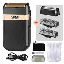 Kemei KM-2024 Electric Shaver for Men Twin Blade Reciprocating Cordless