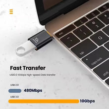 10A OTG Type C Female to USB A Male USB 3.0 to Type-C Converter Fast