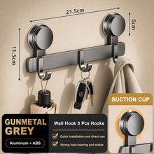 Suction Cup Bathroom Hooks Towel Hanger Nail Wall Rack Coat Clothes