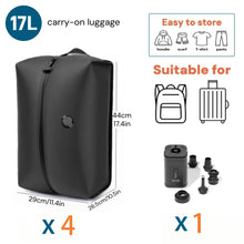 Travel Packing Cubes Set 17L 34L TPU IP67 Vacuum Compression Bags