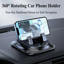 One-Hand Operated Dash Phone Clip, Shockproof 360° Rotatable Holder for