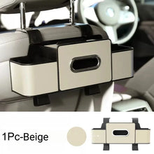 Car Seat Back Multifunctional Storage Box, Car Tissue Phone Holder, Cup