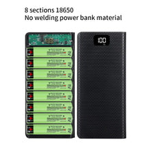 DIY 8*18650 Battery Power Bank Case Charge Storage Box 5V Dual USB Type