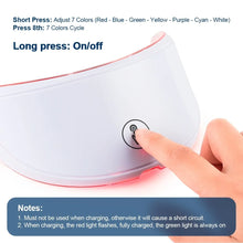 Face and Neck Beauty Machine LED Facial Mask Photon with 7 Colors Skin