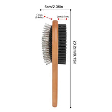 Pet Grooming Brush Double-sided Comb Stainless Steel Needle Bristles