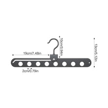 6/7/8 Holes Storage Rack for Clothes Hanger Organizer Foldable