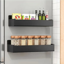 Magnetic Spice Storage Rack Organizer for Refrigerator and Oven Black