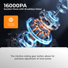 Portable Cordless Handheld Car Vacuum Cleaner, 16000Pa Rechargeable