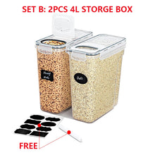 4L Cereal Storage Containers with Lids 1/2/4pcs Airtight Food