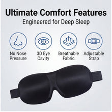Breathable 3D Adjustable Sleep Mask - Blocks Light, Allows Air