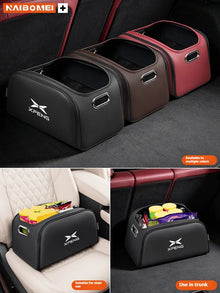 Car Trunk Organizer Box Storage Bag with Built-in Pocket For Xpeng P7