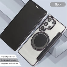 Leather Wallet Clear Magnetic Phone Case For Samsung Galaxy S26 S25 S24