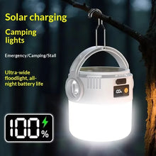 Camping Lantern Solar LED USB Rechargeable Portable Flashlight Outdoor