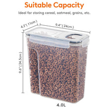 4L Cereal Storage Containers with Lids 1/2/4pcs Airtight Food