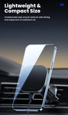 Magnetic Car Wireless Charger Air Vent Phone Holder 15W Fast Charging