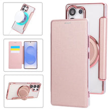 Magnetic Leather Kickstand Wallet Phone Case for Samsung Galaxy S26