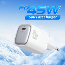GaN Charger 45W EU Plug PD Charge USB-C Fast Charging For iPhone 17 16